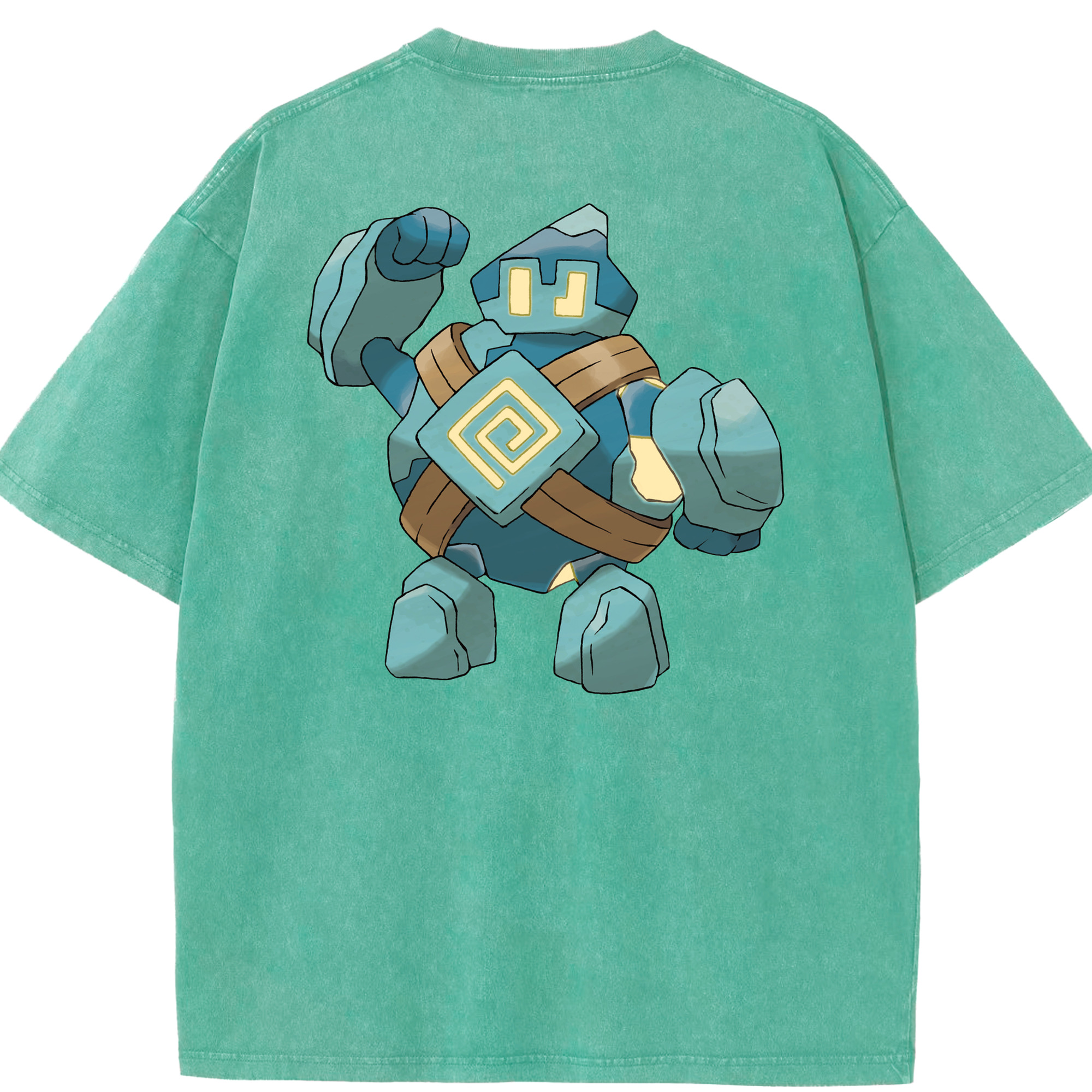 （画像用） ポケットモンスター Pokémon 綿100% ヴィンテージ風 半袖Tシャツ（背面プリント）